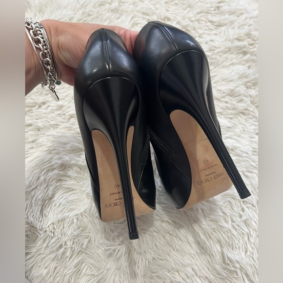 Jimmy Choo Decoy Heel Boots - Size 40- 9.5 - Picture 3 of 15